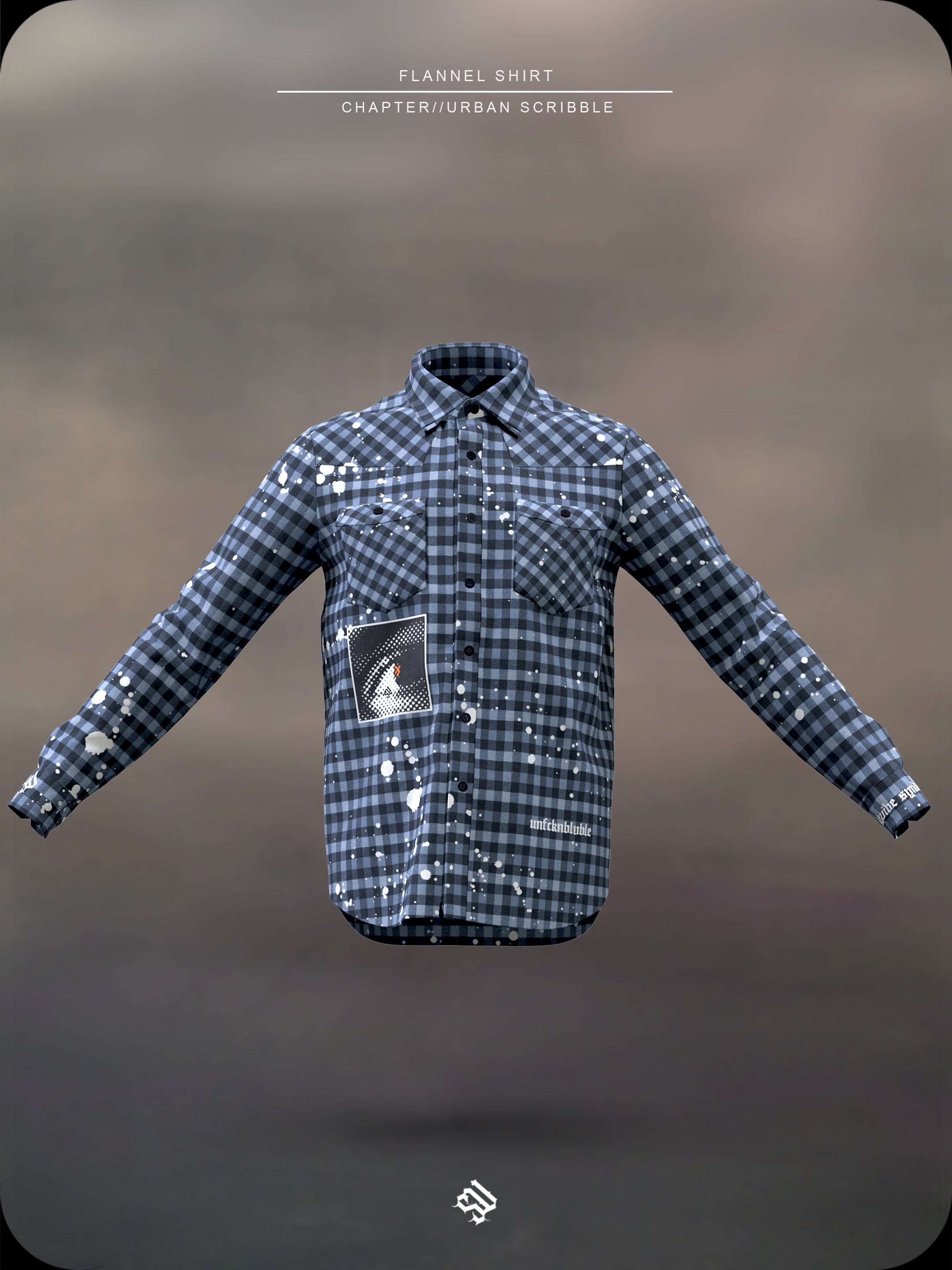 URBAN SCRIBBLE -Shirt Y/D chequered