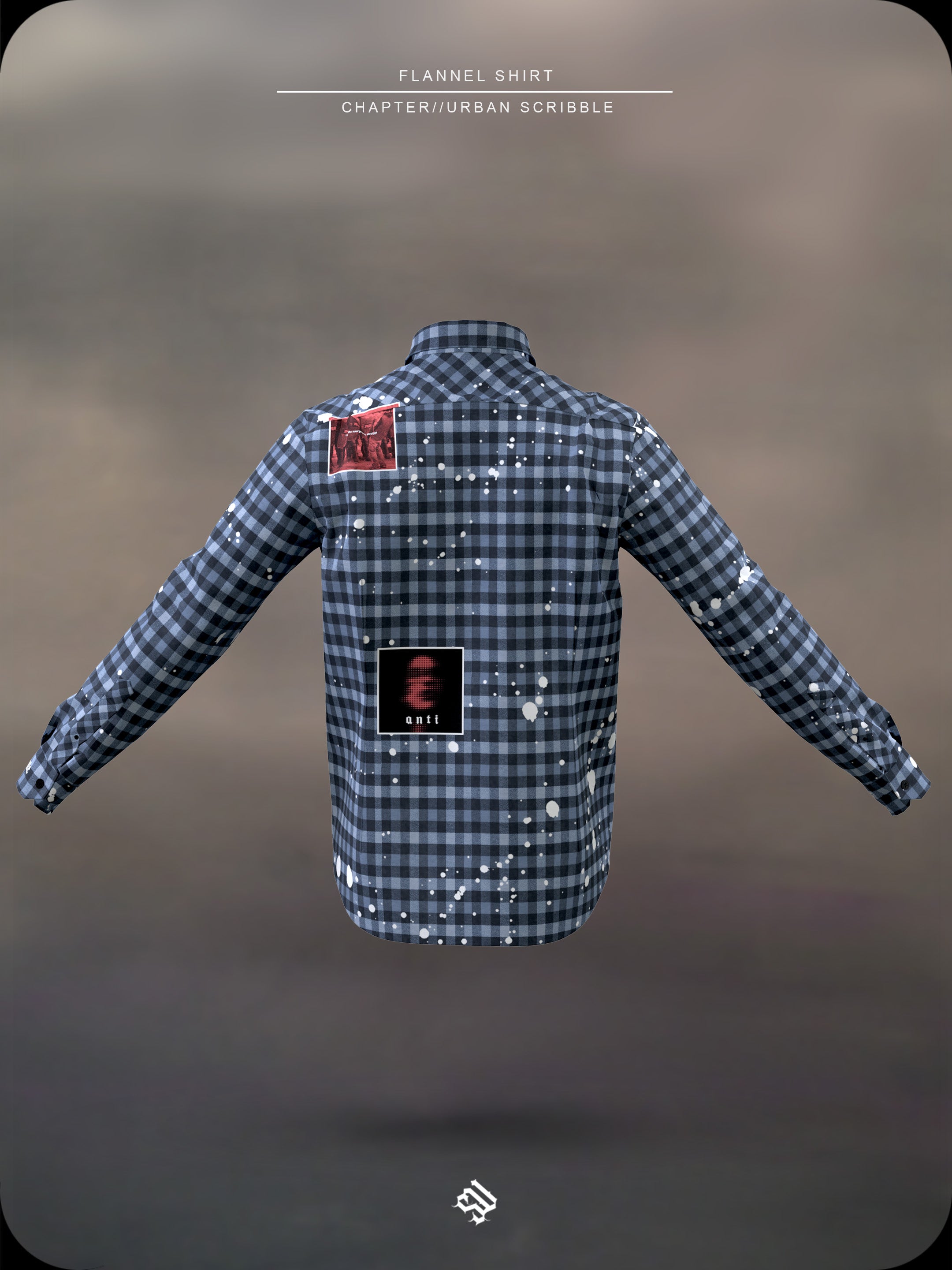 URBAN SCRIBBLE -Shirt Y/D chequered