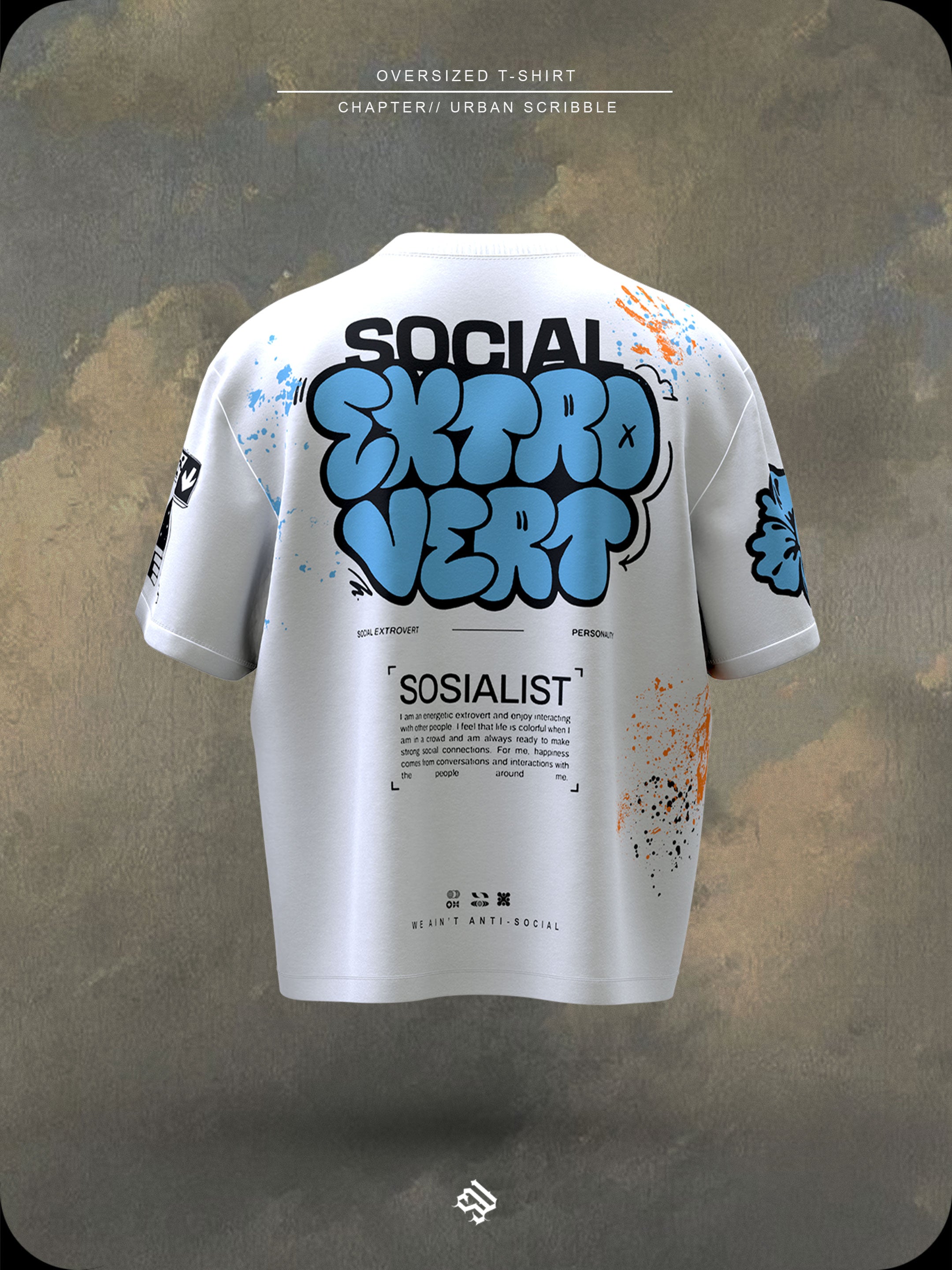 URBAN SCRIBBLE - Oversized Tee