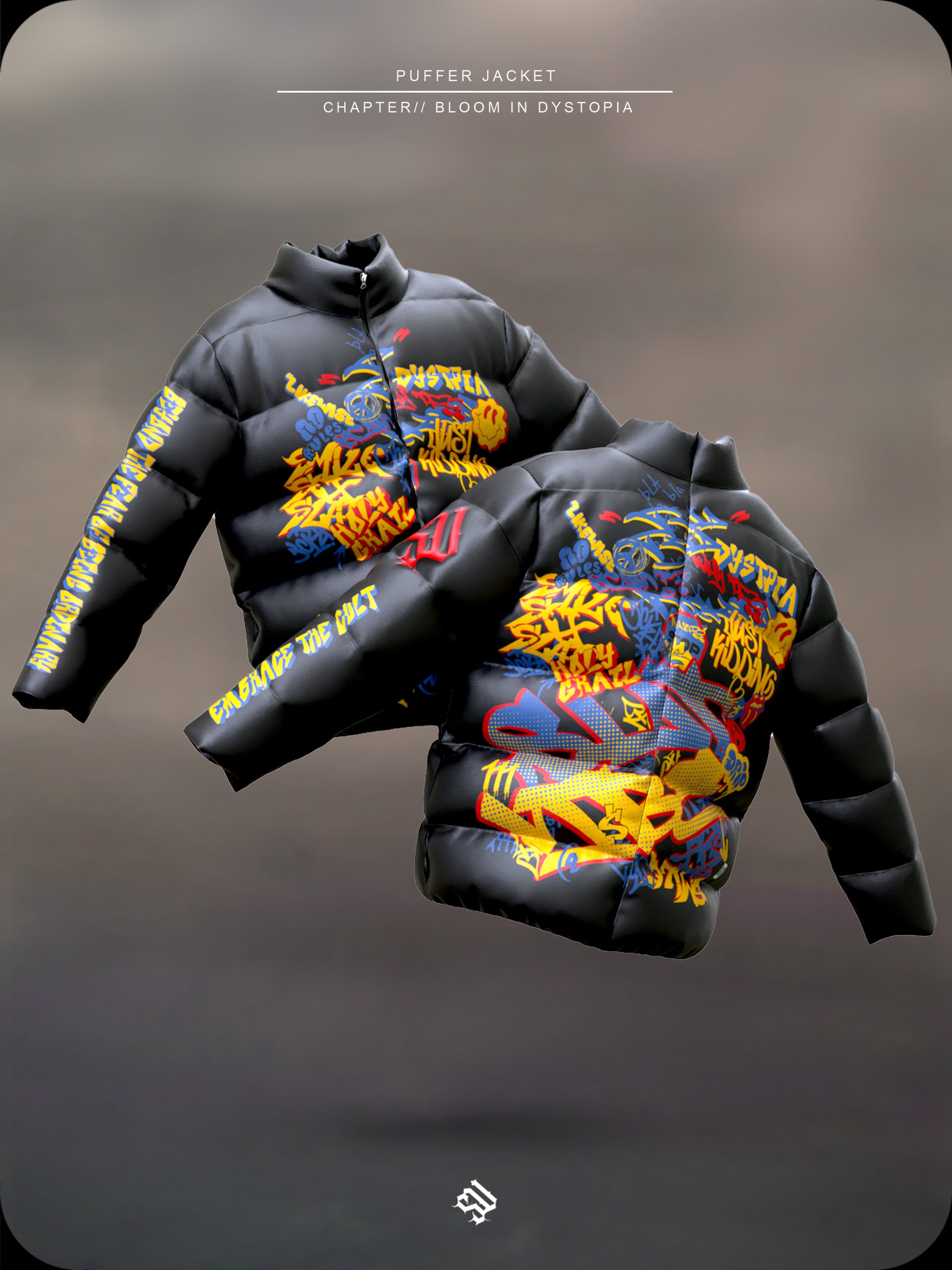 URBAN SCRIBBLE - PUFFA JACKETS