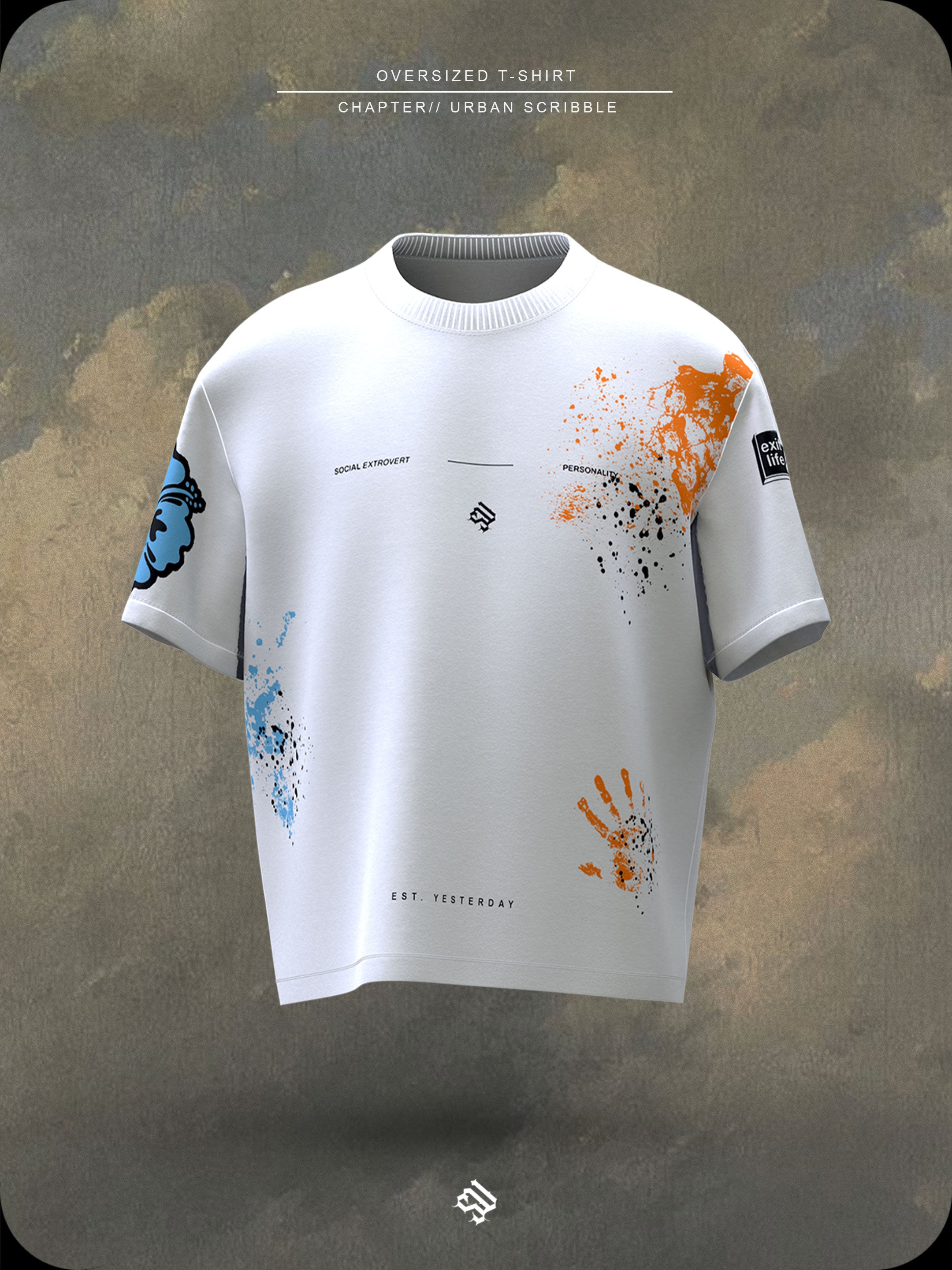 URBAN SCRIBBLE - Oversized Tee