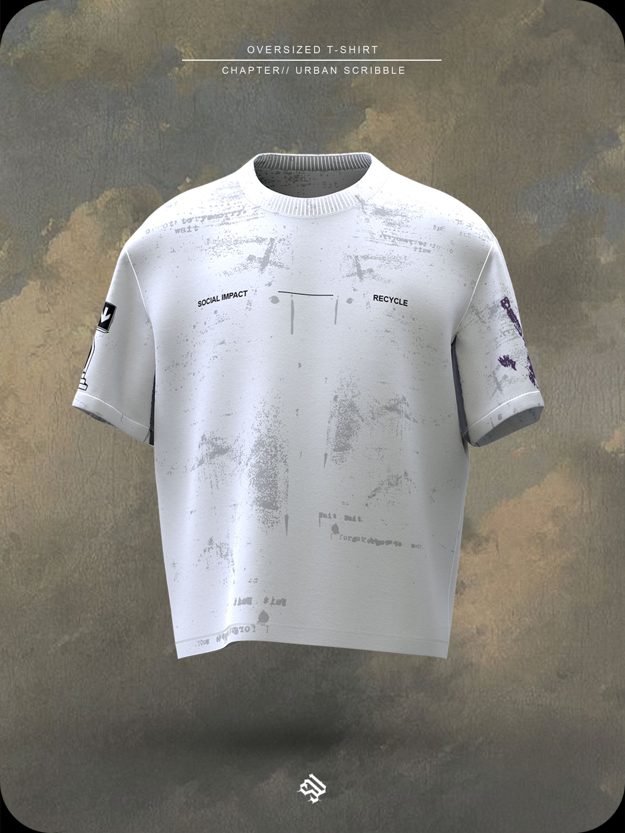 URBAN SCRIBBLE - Oversized Tee