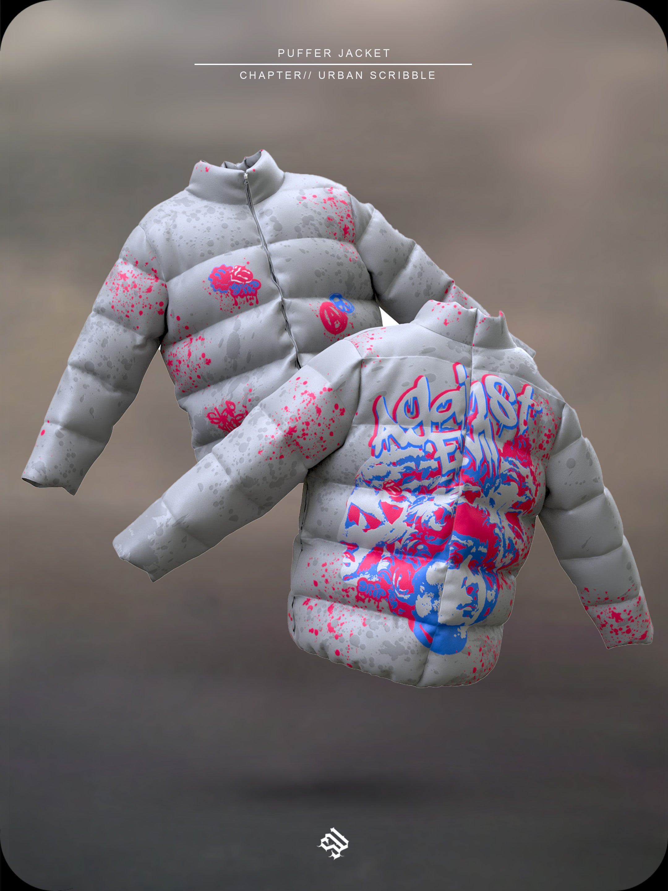 URBAN SCRIBBLE - PUFFA JACKET